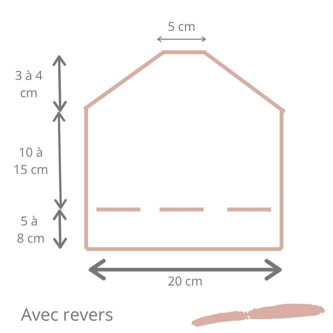 bonnet schéma avec revers