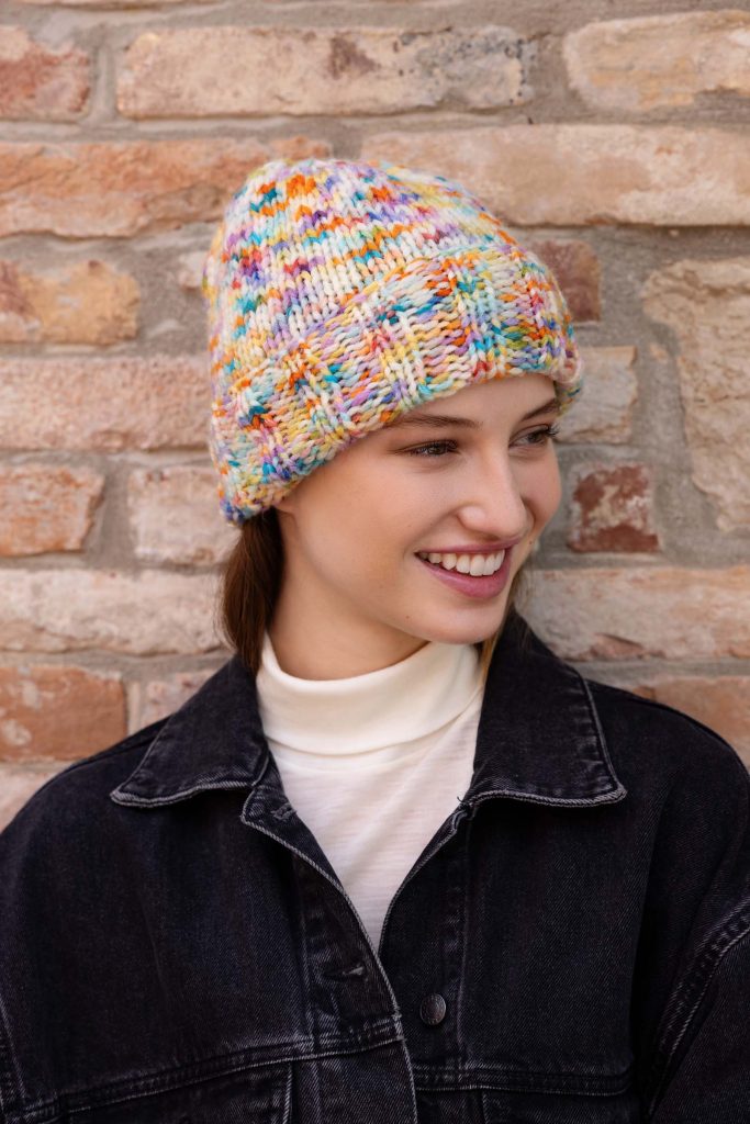 Bonnet à tricoter flyer leporello Mosaic Lang Yarns