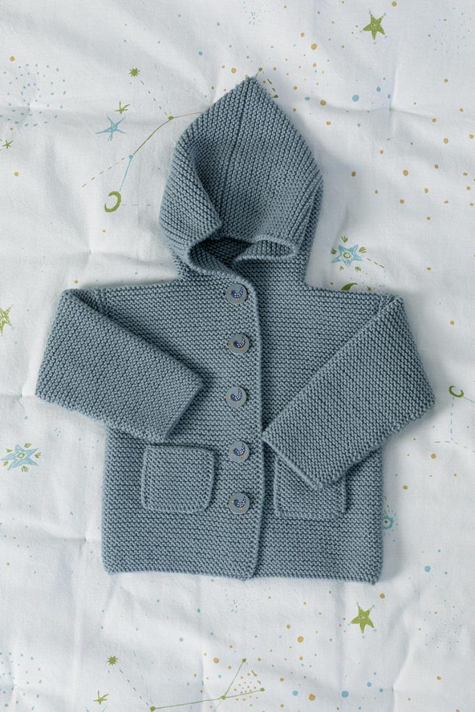 veste tricot layette modele 11 catalogue punto 17 lang yarns