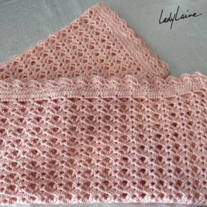 Couverture crochet laine baby cashmerino Lang Yarns