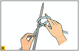 piquer aiguille dans boucle