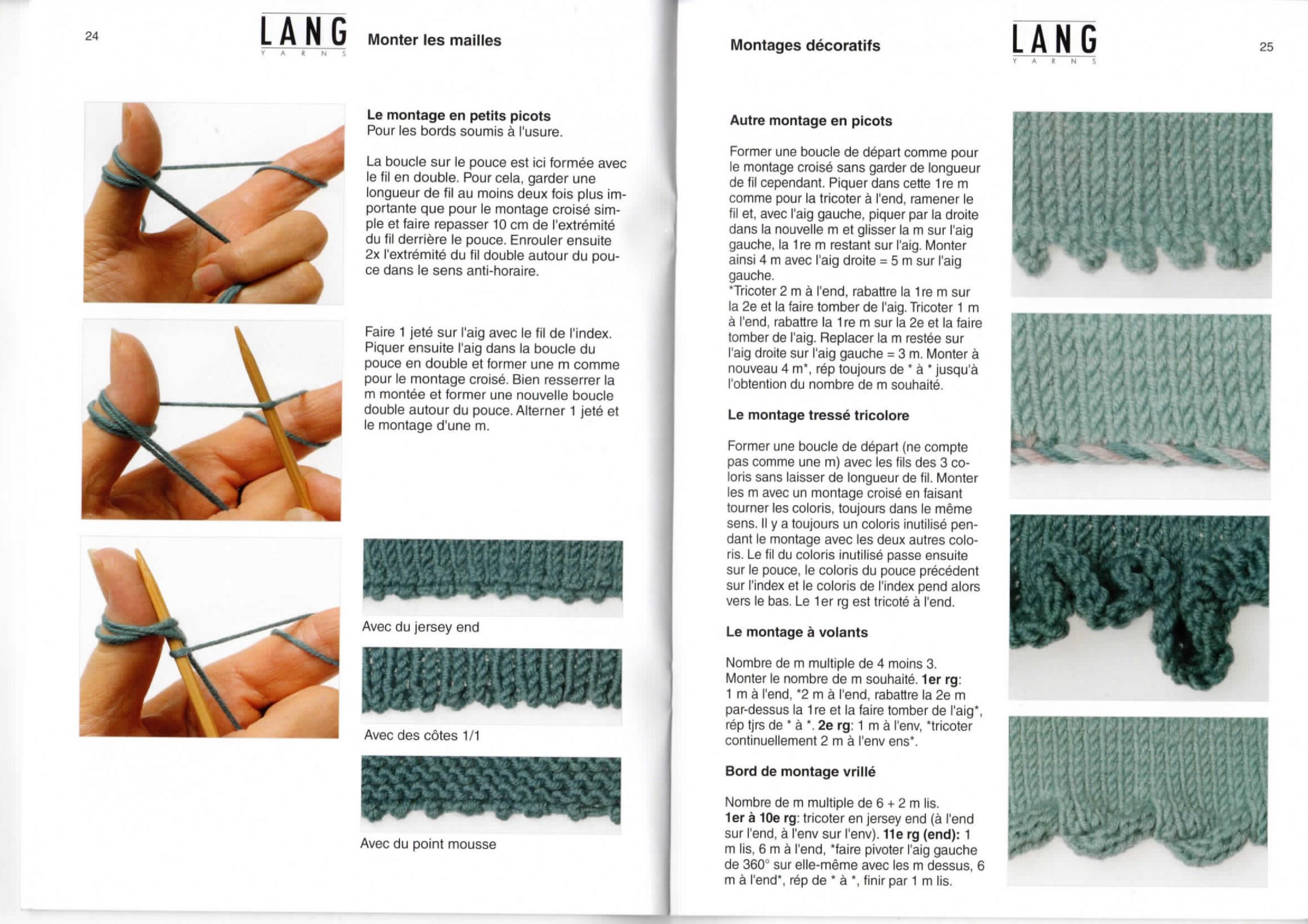 livre tricot bases lang yarns