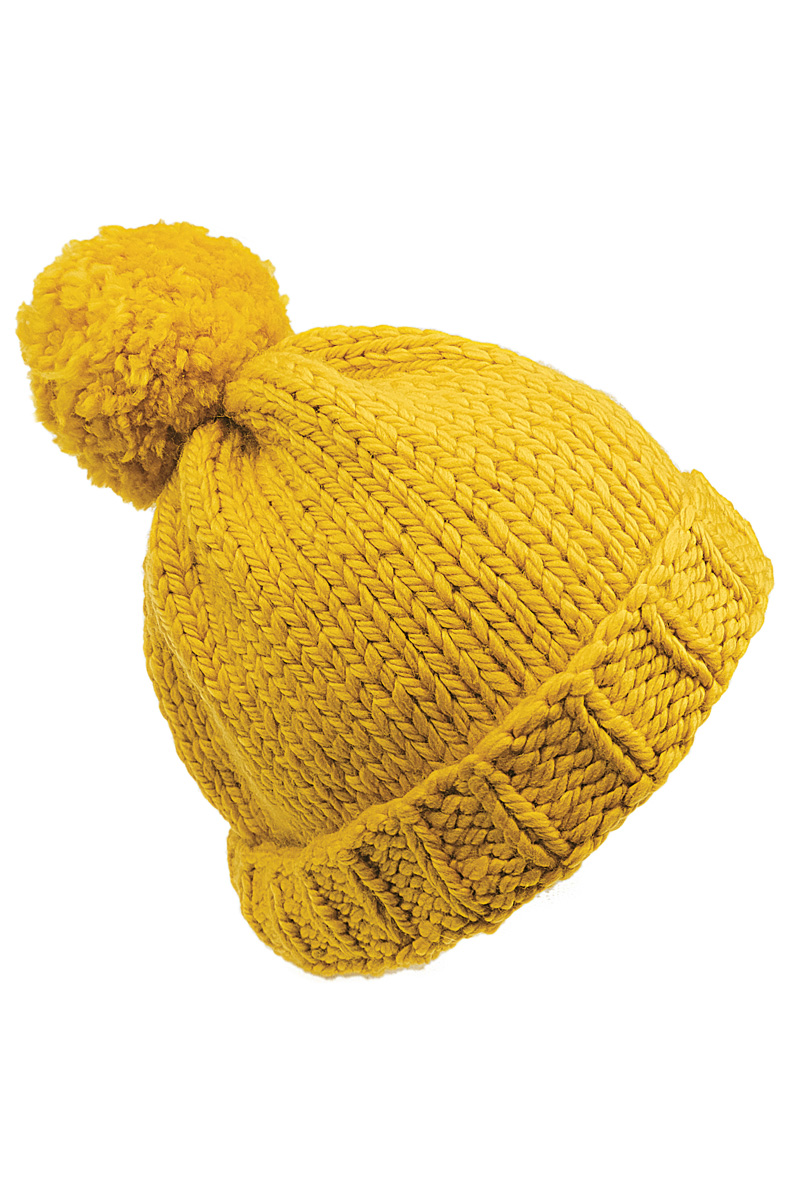 bonnet avec pompon