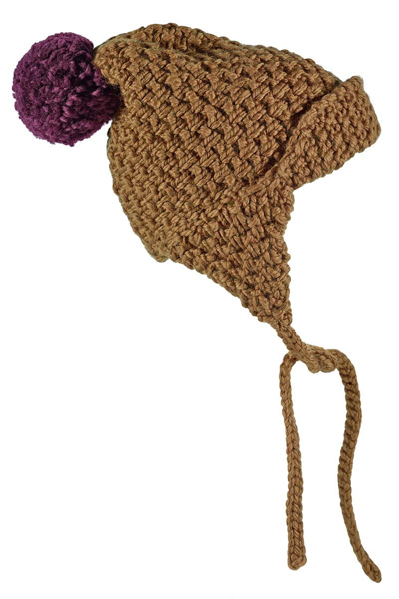 bonnet avec pompon