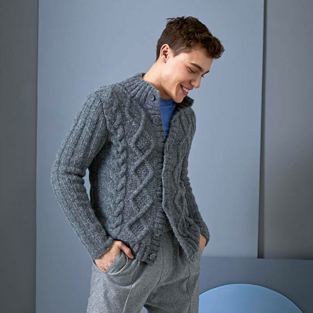 Pull homme en coton Soft Cotton Lang Yarns - Le blog de Ladylaine