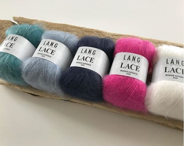 lang yarns mohair et soie lace