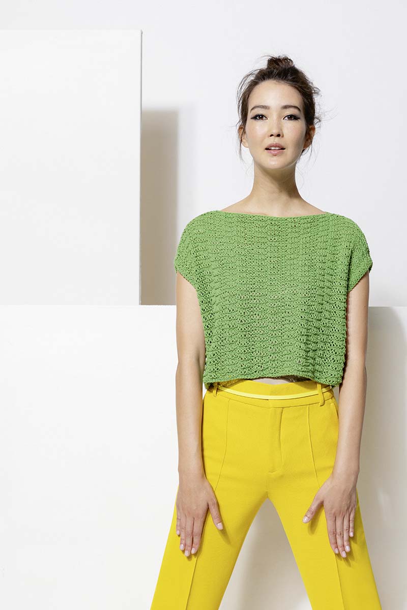 modele tricot femme coton bio