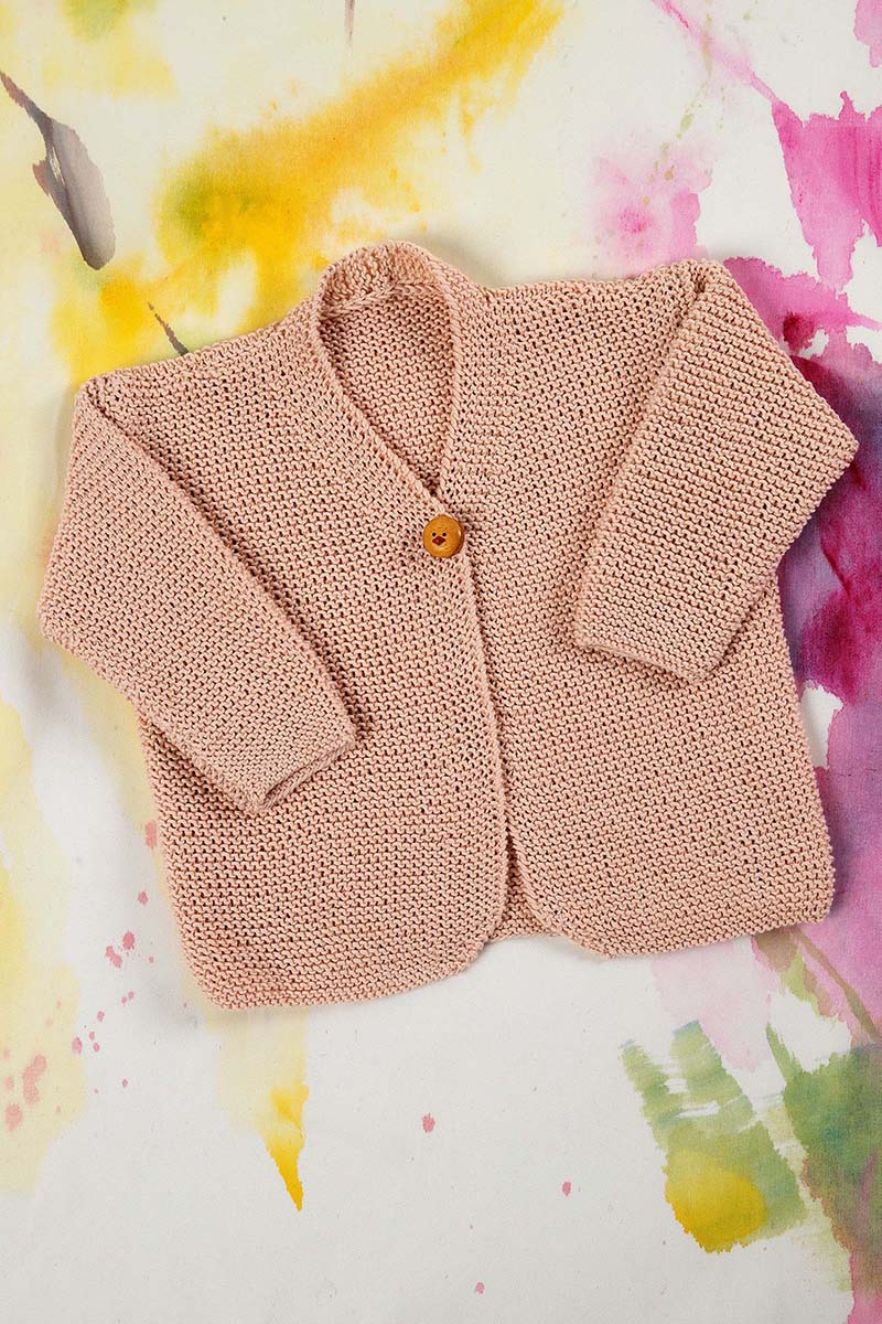 Gilet 8 catalogue Punto 36 Lang Yarns en Baby Cotton