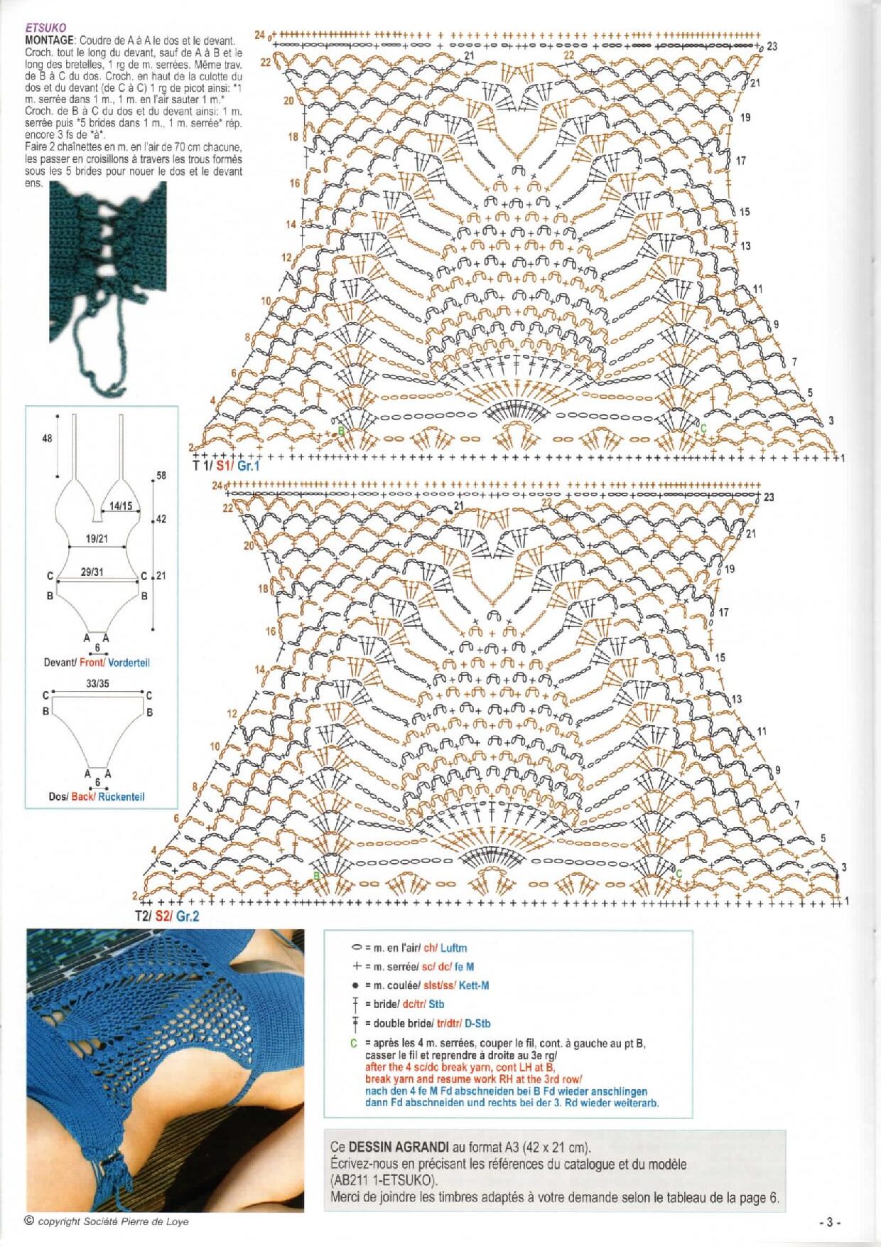 crochet maillot de bain