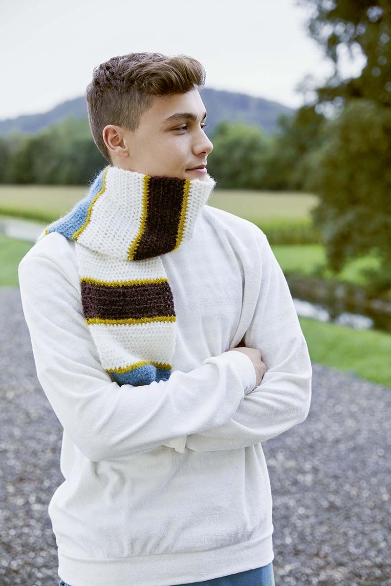 écharpe homme crochet