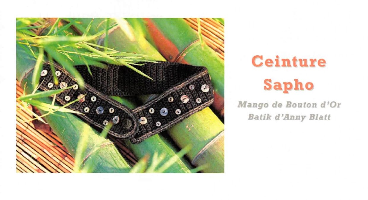 ceinture au crochet Sapho Bouton d'or