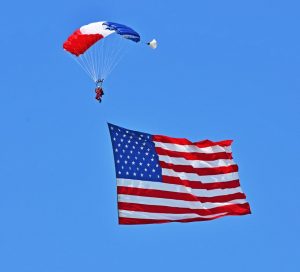 drapeaux américain et francais