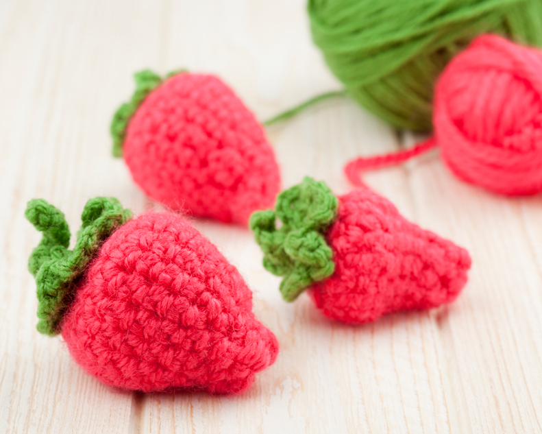 fraises crochet