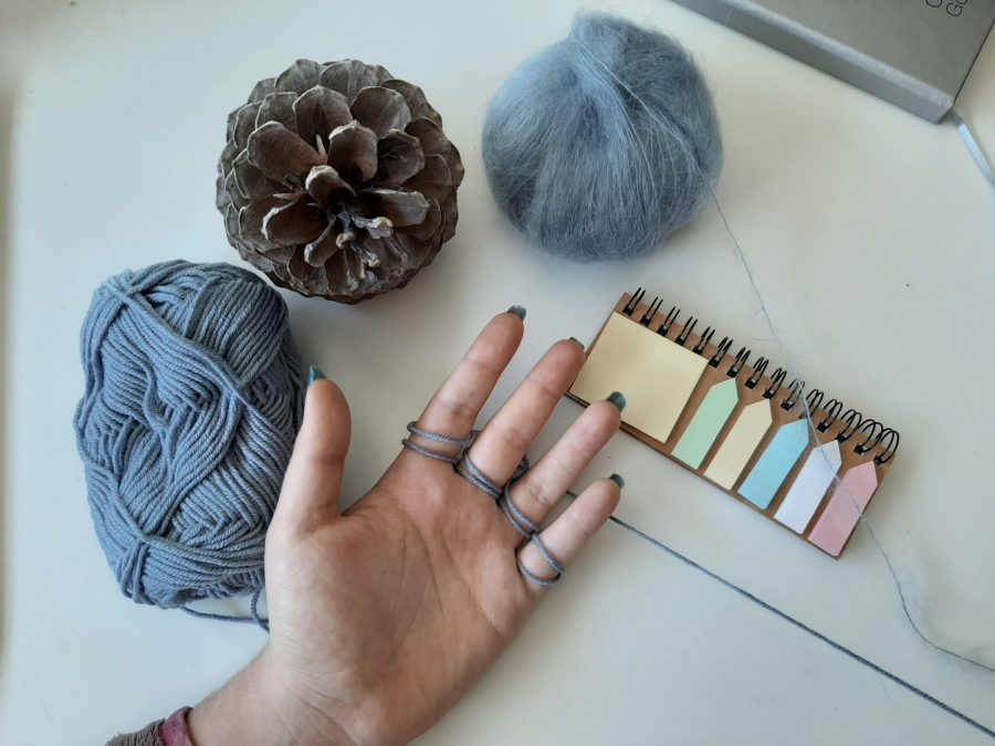 tricoter avec ses doigts