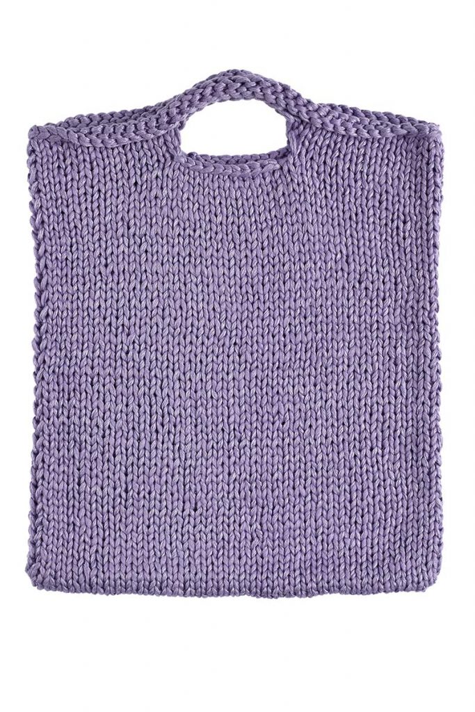 sac tricot jersey endroit