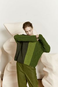 pull vert couleur tendance automne hiver