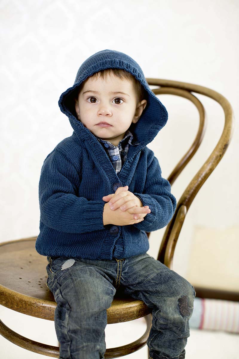 veste layette à capuche