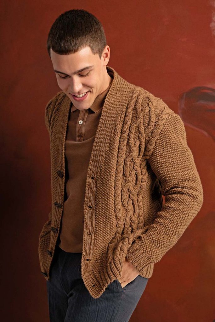 Gilet 6 pour homme catalogue Lang Yarns Punto 40