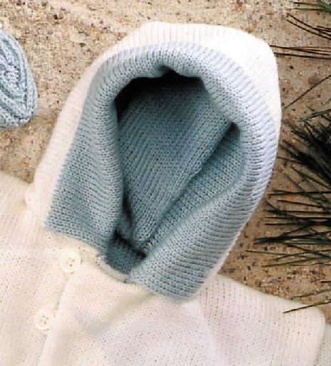 tricoter une capuche doublée