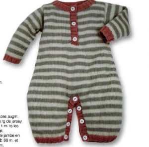 layette combinaison tricot