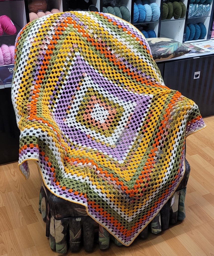 couverture granny au crochet