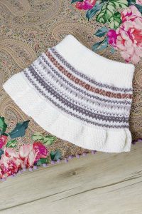 jupe tricot jacquard
