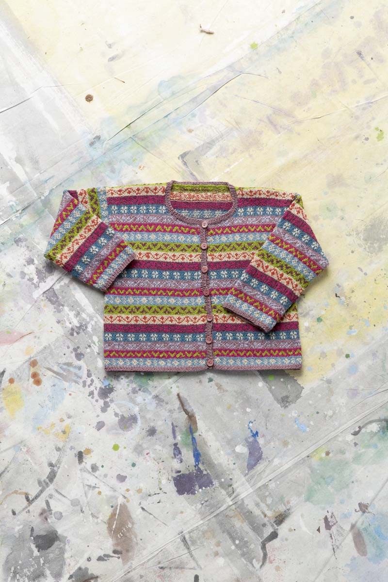 gilet enfant jacquard tricot