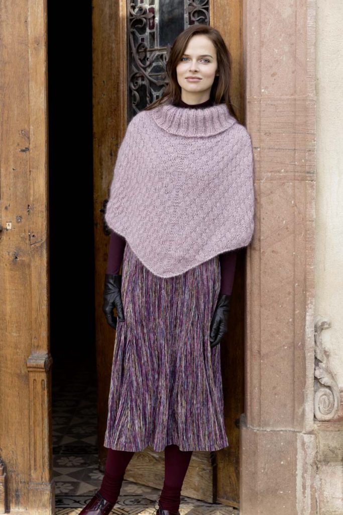 poncho mohair