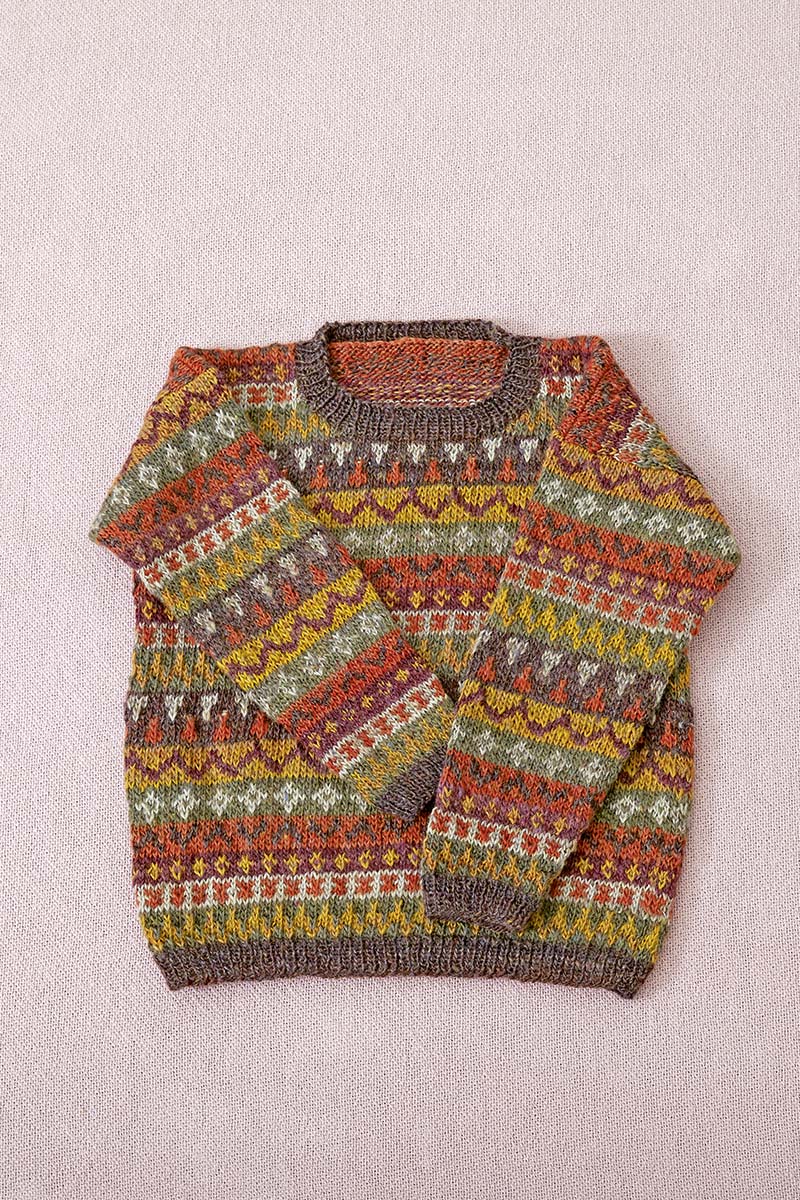 pull enfant jacquard