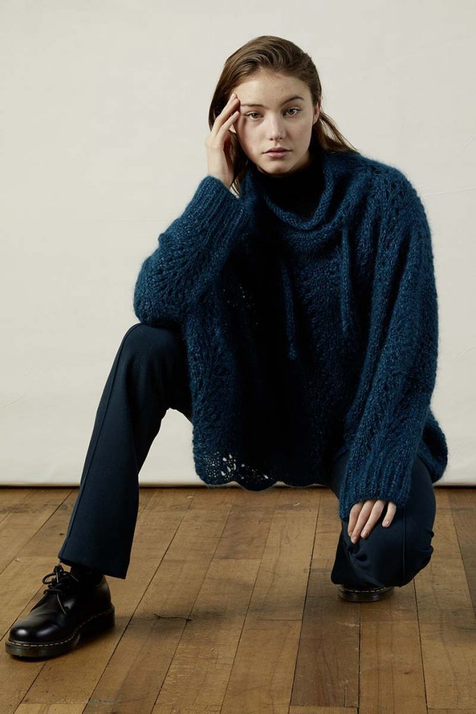 sweat à capuche mohair femme