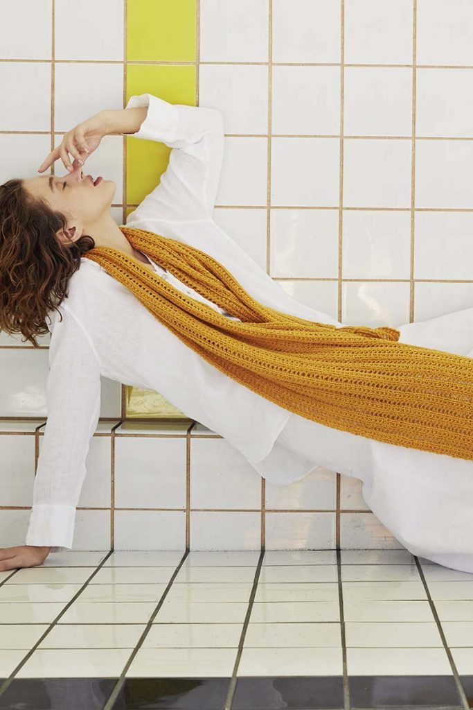 modèle tricot écharpe femme
