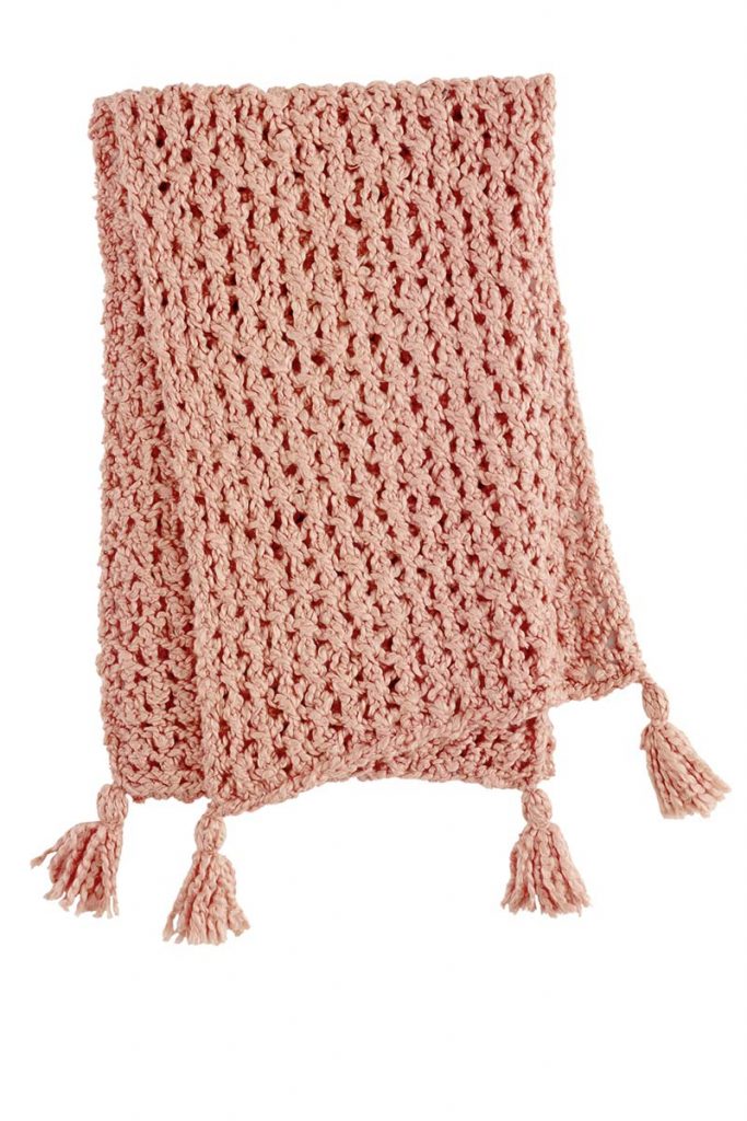 tricot echarpe coton femme