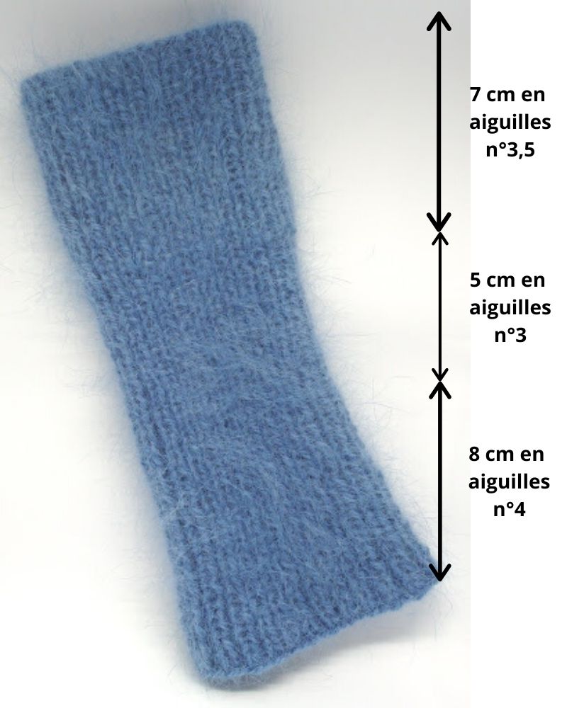 tricoter des mitaines angora