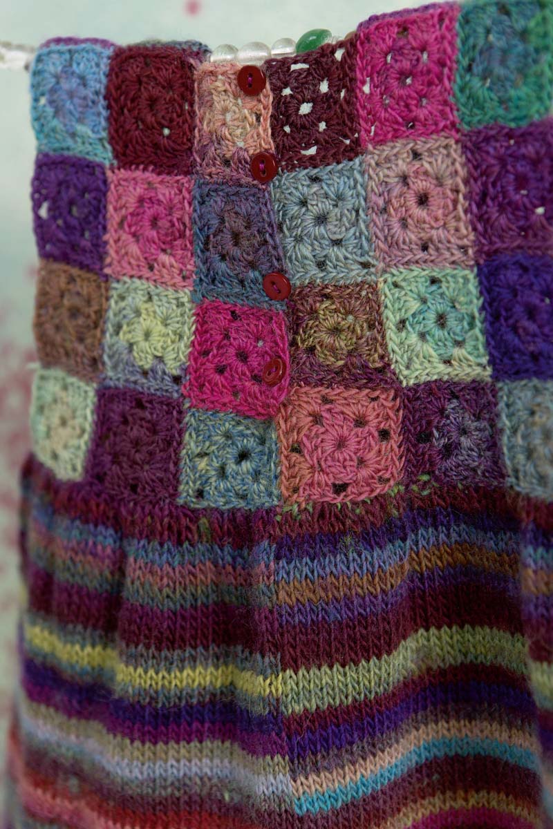 robe crochet granny square