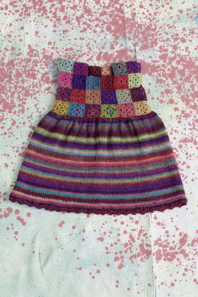 robe enfant granny square