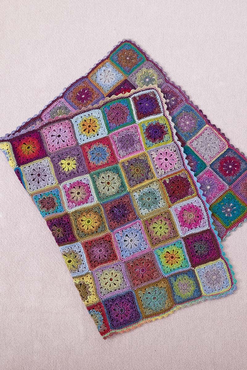 plaid granny square crochet