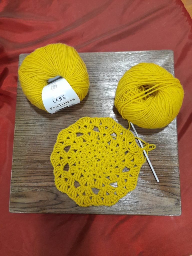 fleur crochet laine Fantomas Lang Yarns