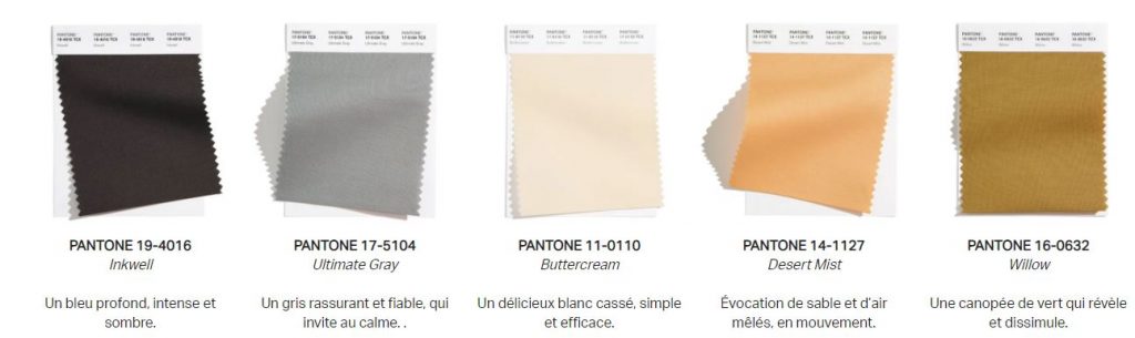 pantone 2021 coloris clairs