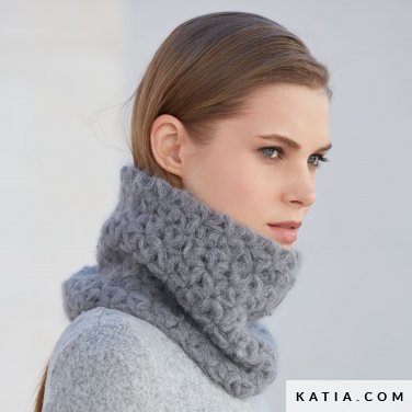 snood laine aire katia point de jasmin