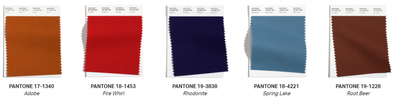 Couleurs tendances pantone hiver 2021