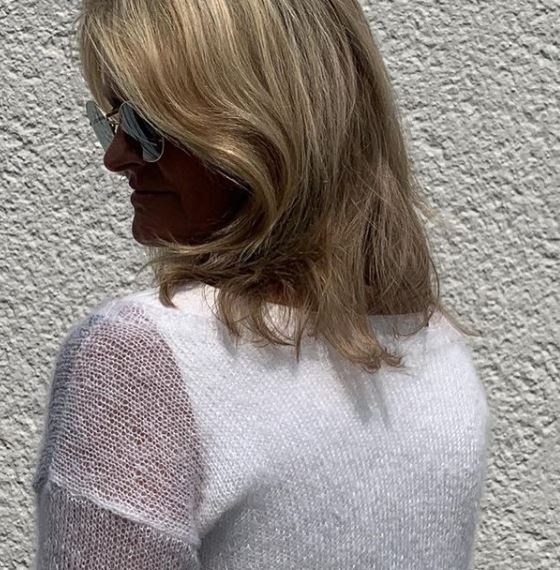 Pull en laine mohair Mohair Luxe et Paillettes de Lang Yarns