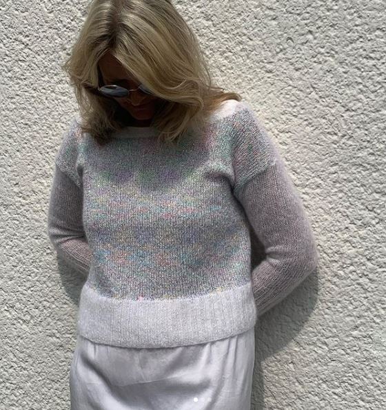 Pull mohair et paillettes Lang Yarns