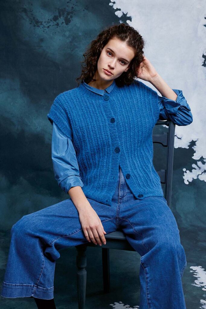Gilet 57 catalogue Lang Yarns FAM 286 Collection