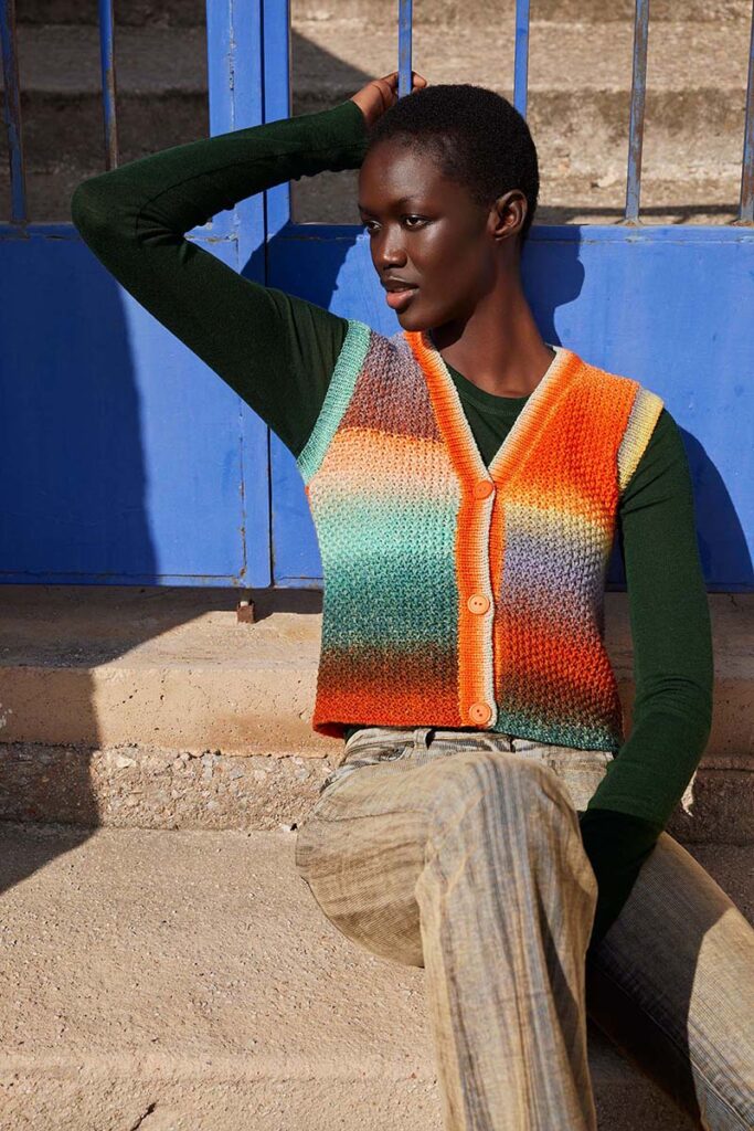 Gilet 11 catalogue Lang Yarrns Punto 86
