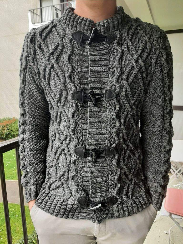 Gilet tricoté pour homme modèle 15 catalogue 225 Lang Yarns