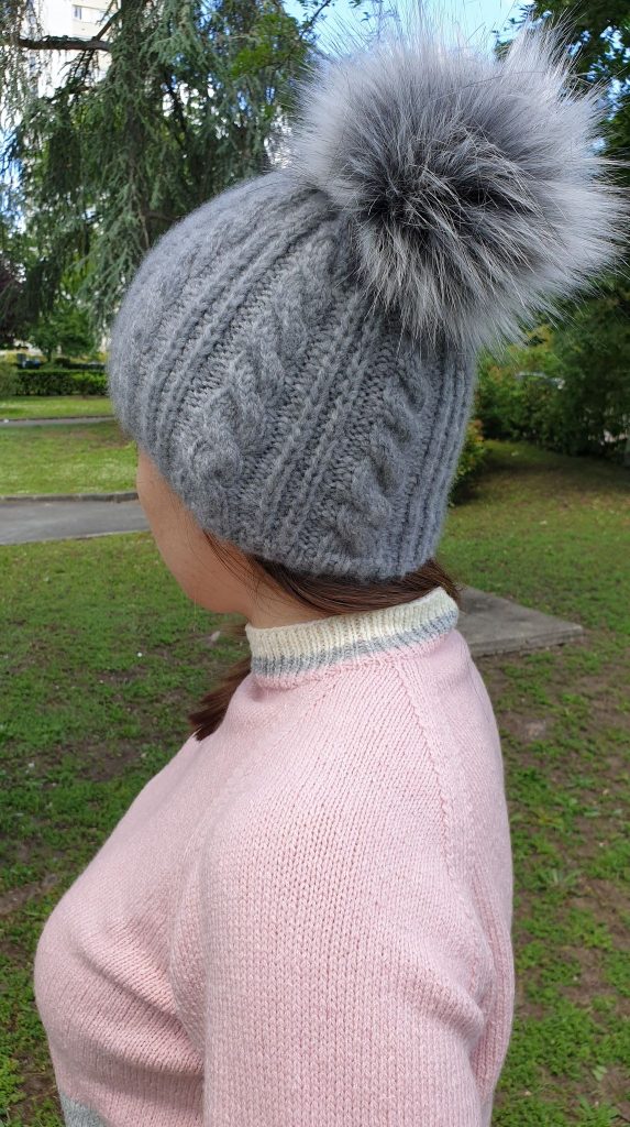 bonnet tricoté laine Cashmere Light Lang Yarns