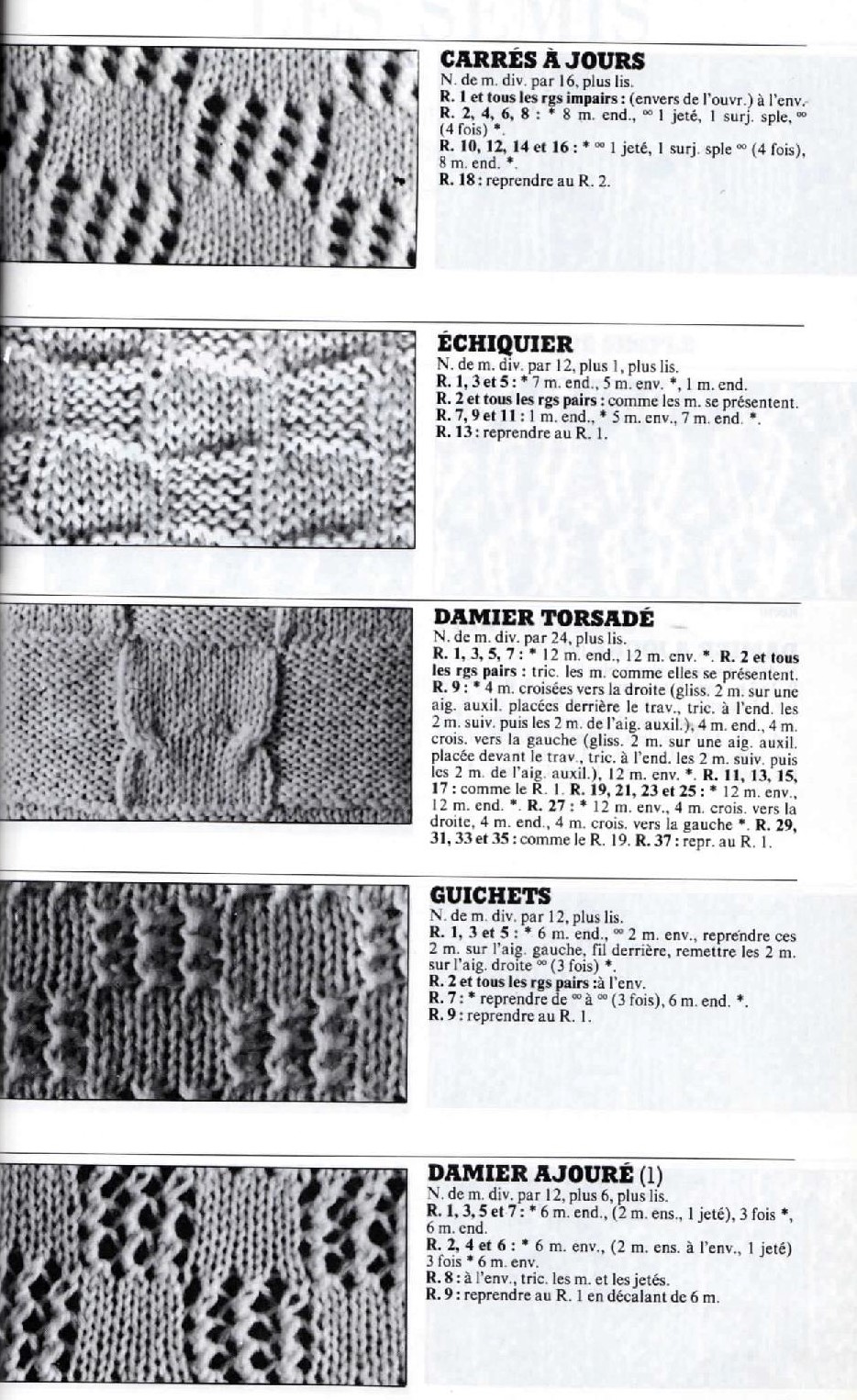 Les points de damiers