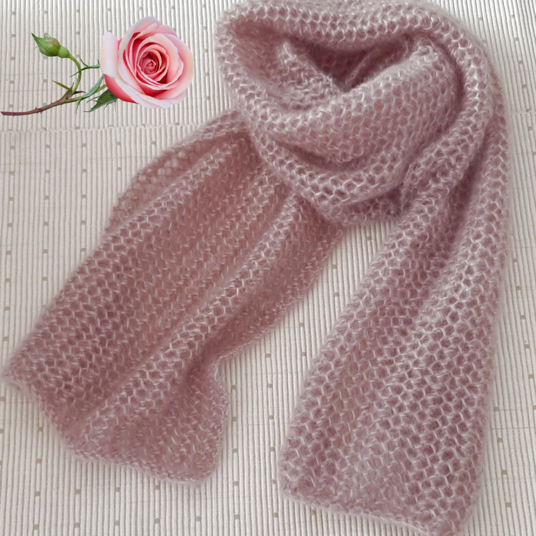 Tutoriel pour tricoter une écharpe en mohair - Marie Claire