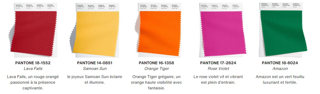 Couleurs pantone automne hiver 2022 2023