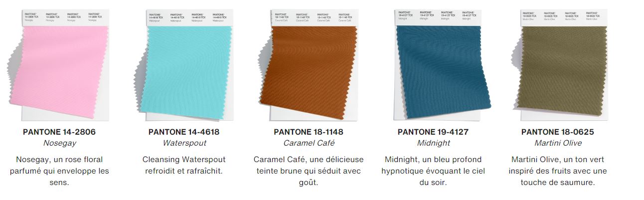 Couleurs pantone automne hiver 2022 2023